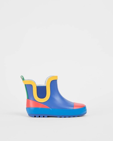 Colourblock Gusset Ankle Rainboot