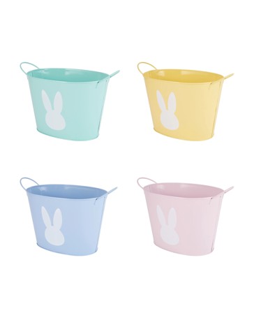 Anko Easter Metal Bucket - Assorted