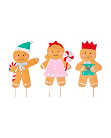 Anko Small Christmas Gingerbread Stake - Assorted