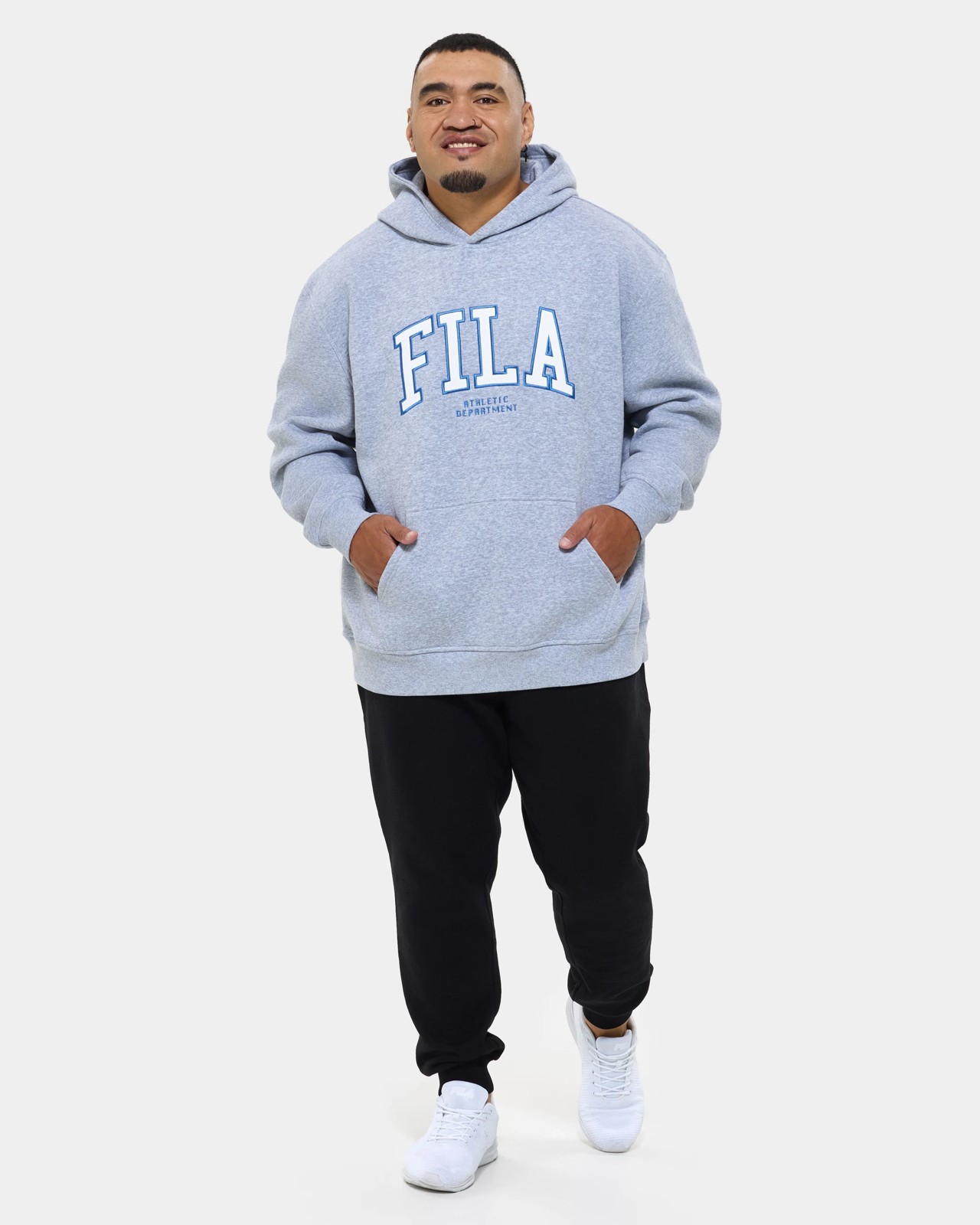 Fila Plus Fleece Hoodie - Grey 2 of 6