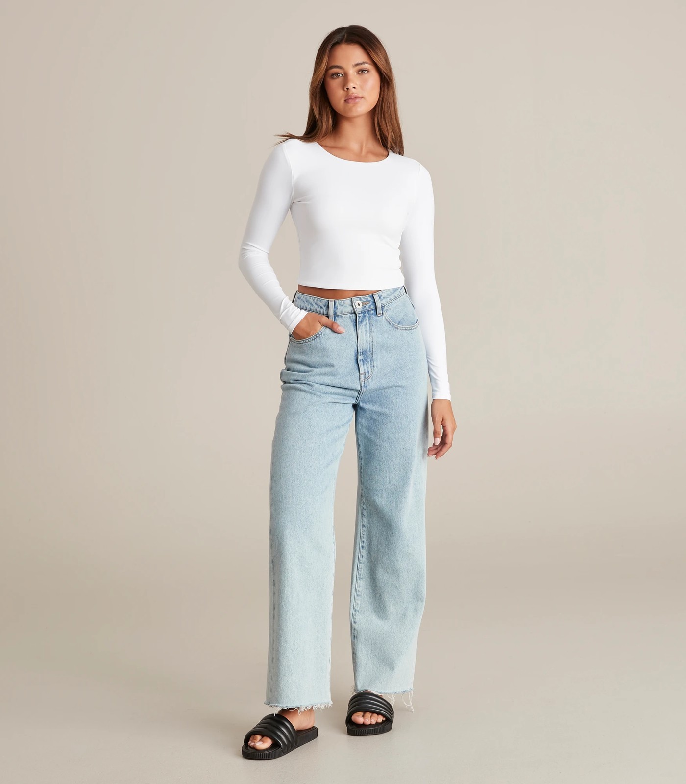 Lily Loves Long Sleeve Body Crew Neck Top 2 of 5