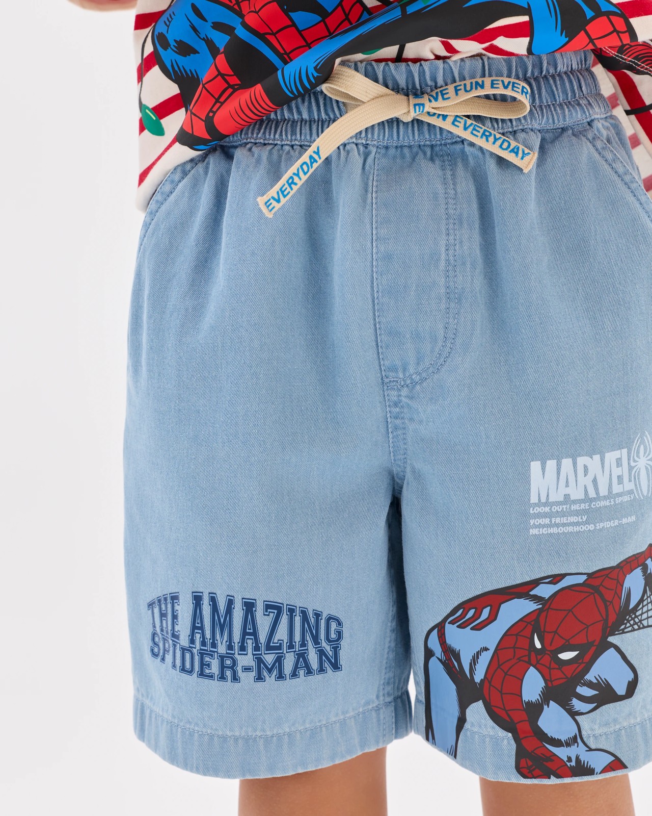 Marvel Spider-Man Denim Shorts 3 of 6