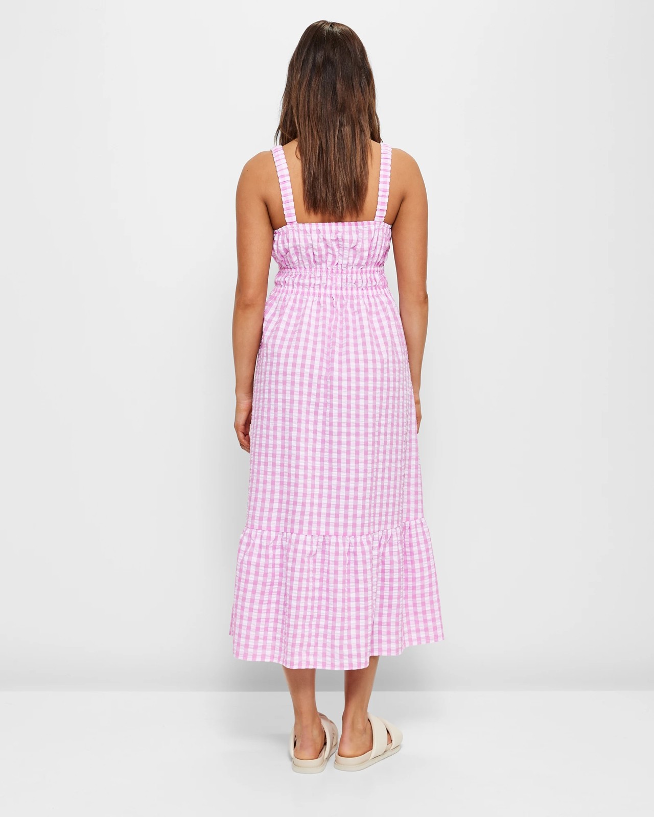 Shirred Bodice Midi Dress - Lily Loves 4 of 5