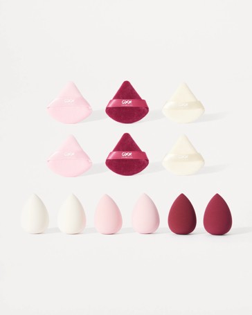 OXX Beauty 13 Piece Glam Essentials Blender Sponge and Puff Organiser