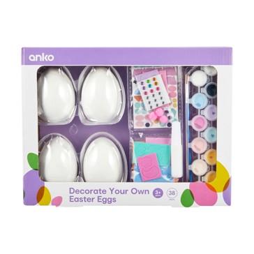 38 Piece Decorate Your Own Easter Eggs - Anko