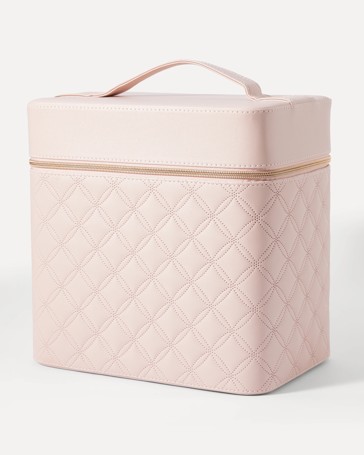 OXX Beauty Quilted Beauty Case - Pink