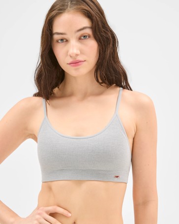 Lily Loves Rib Wirefree Crop Top