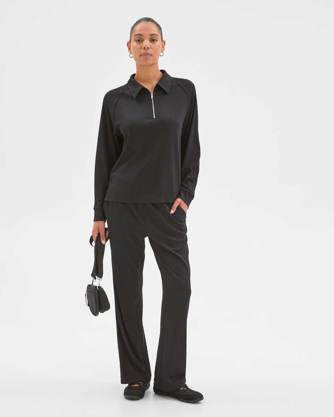 Active 1/4 Zip Plisse Jumper 2 of 6