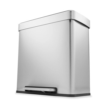 60L Stainless Steel Dual Compartment Bin - Anko