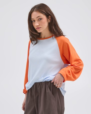 Lily Loves Australian Cotton Blend Raglan Long Sleeve T-Shirt