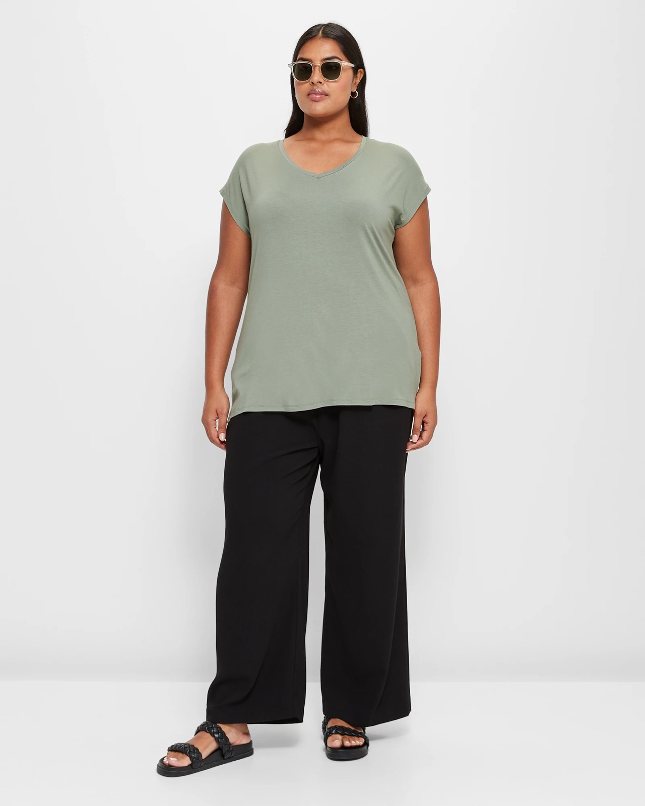 Plus Size V-Neck T-Shirt 2 of 5