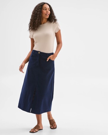 Corduroy Maxi Skirt