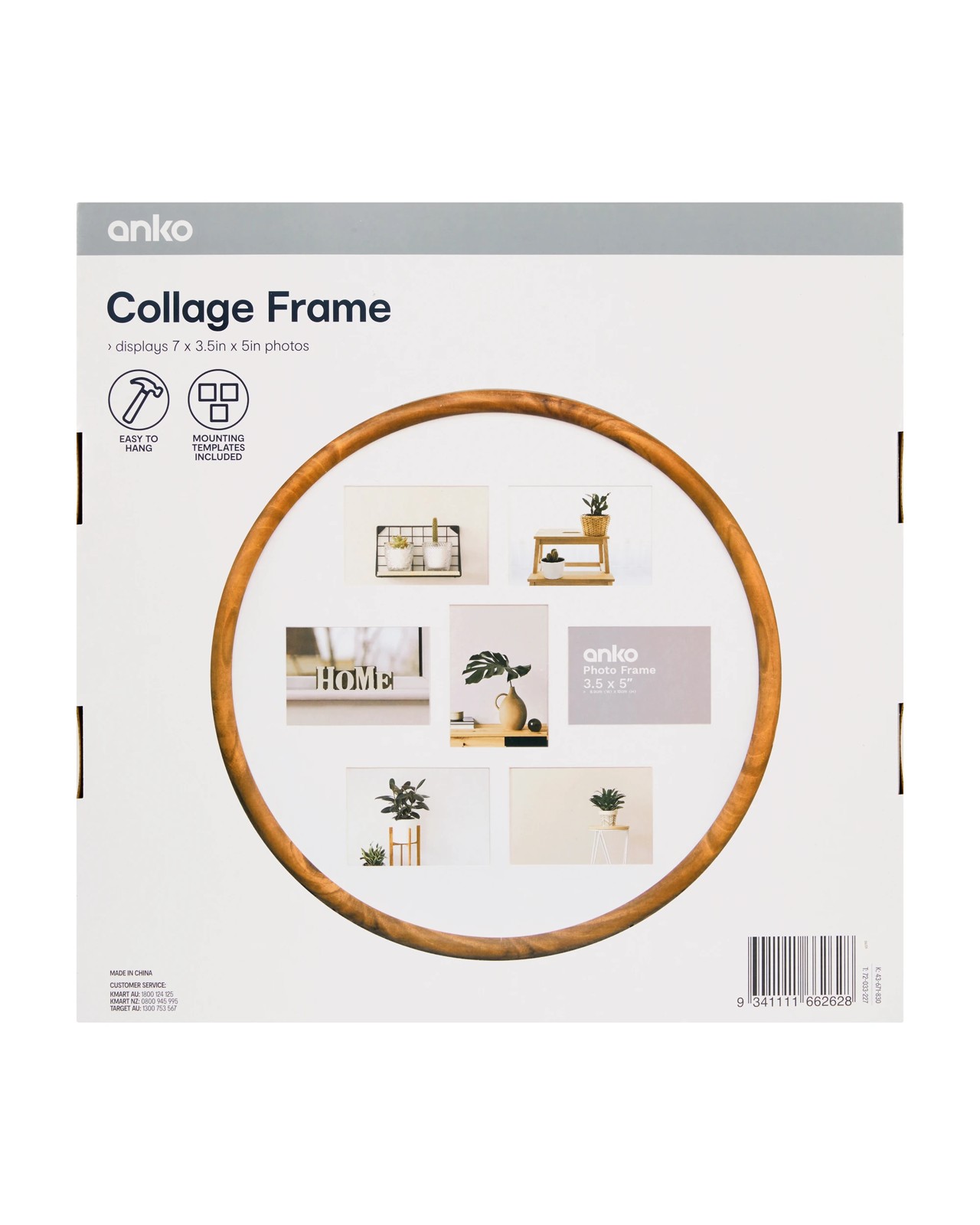 Anko Collage Photo Frame - 3.5in. x 5in. - Natural 6 of 6