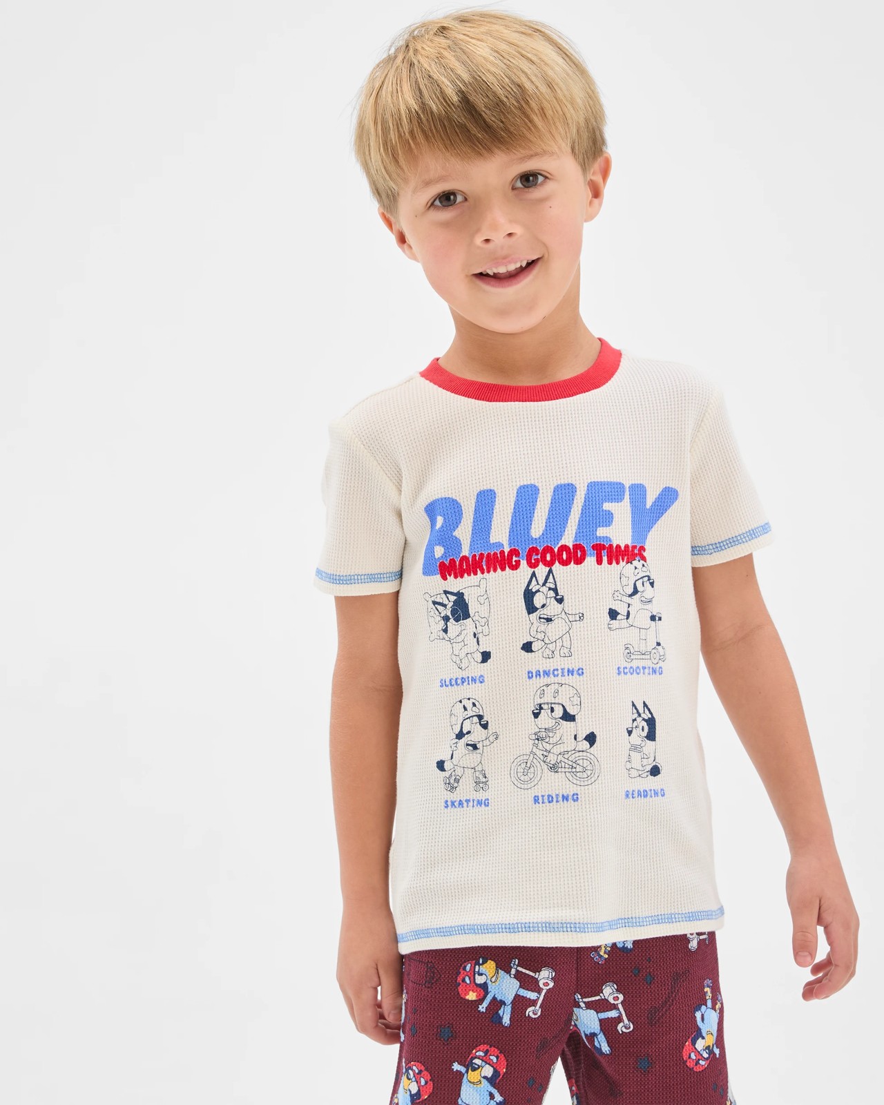 Bluey Australian Cotton Younger Boys Elevated Knit Pyjama Set 2 of 5
