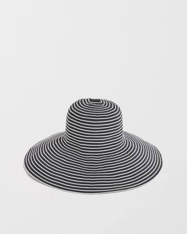 Packable Stripe Wide Brim UPF 50+ Hat