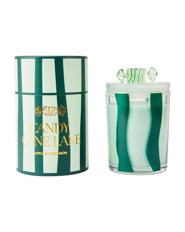 Anko Christmas Green Candy Cane Lane Candle