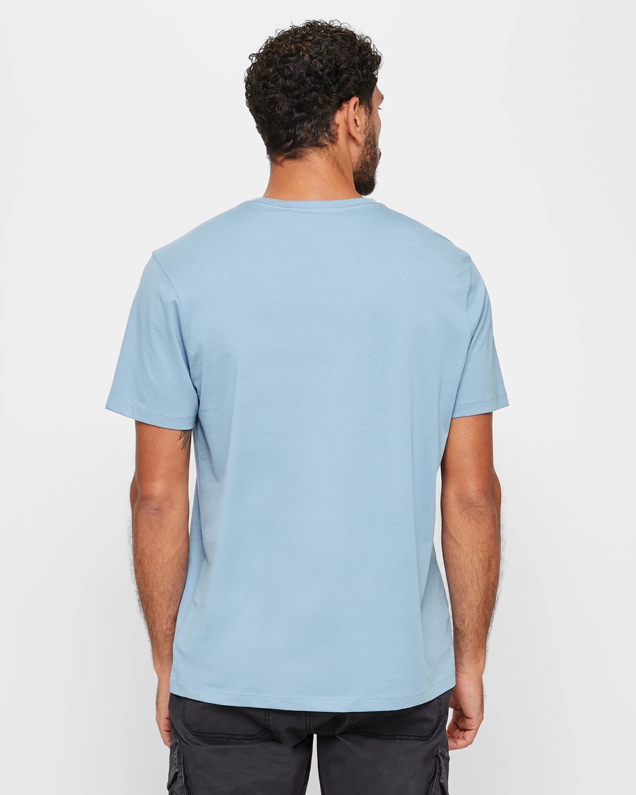 Supima Cotton T-Shirt - Faded Denim | Target Australia