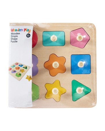 Wooden Simple Shape Puzzle - Anko
