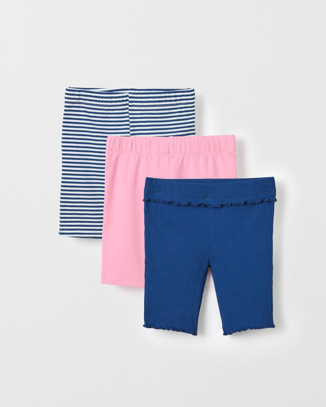 Australian Cotton 3 Pack Bike Shorts - Multi Stripe 2 of 2