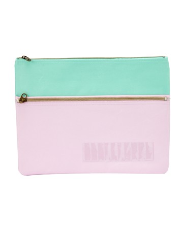 Anko Pencil Case with Letters - Mint/Lilac