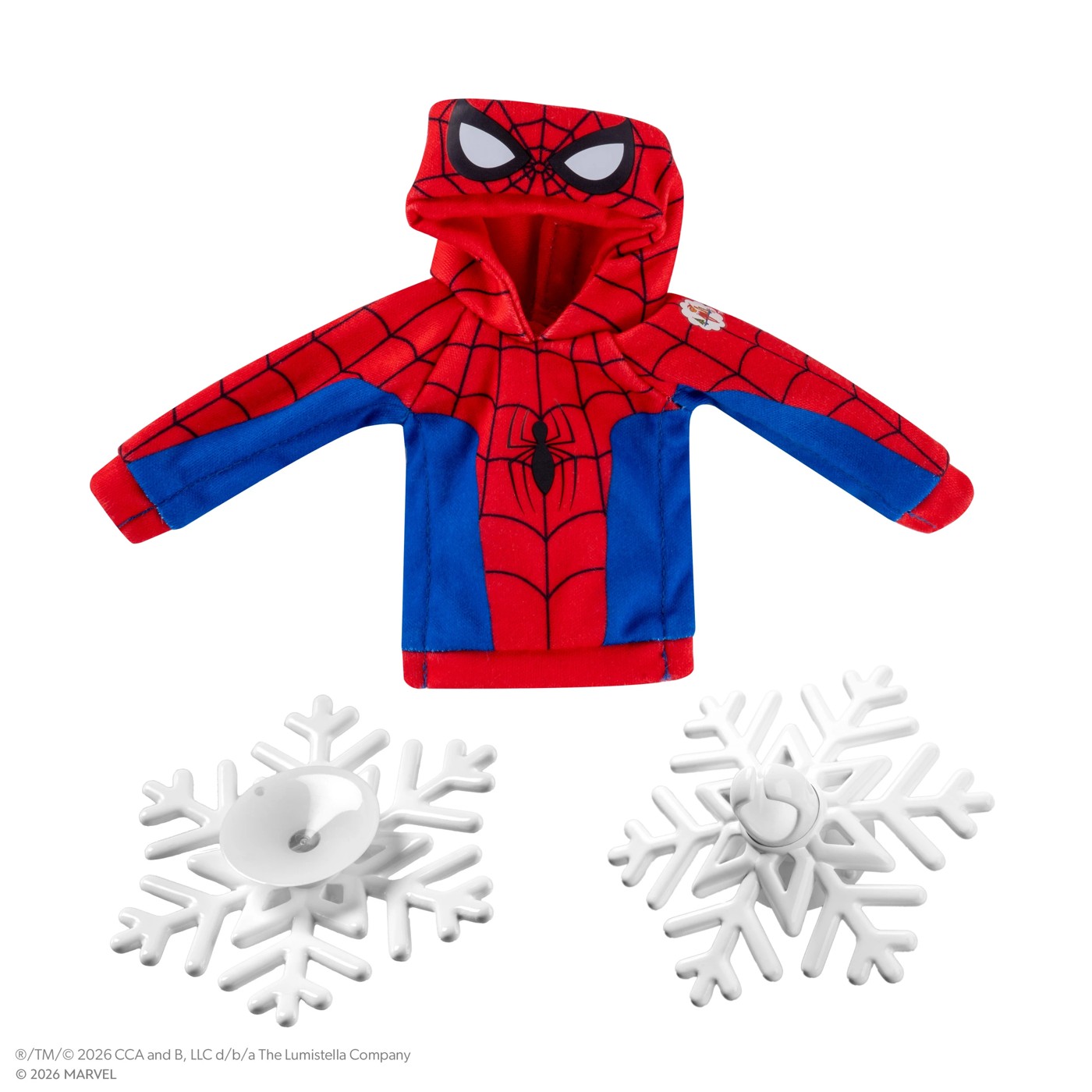 3 Piece Santaverse The Elf on the Shelf: Marvel Spider-Man Elf Clothes Web Hero Hoodie Set 3 of 4