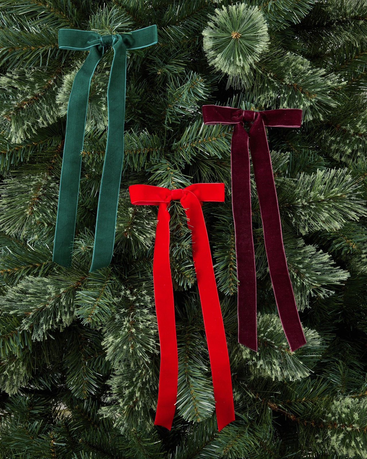 Anko 3 Pack Velvet Bows - Assorted 4 of 5