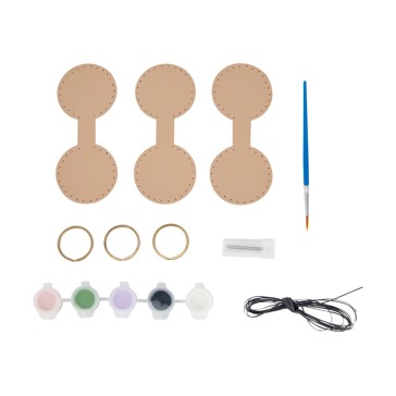 DIY Paint and Stitch Keyrings Craft Kit - Anko