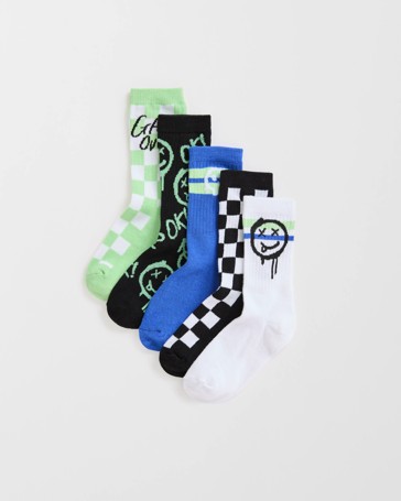 Maxx Boys 5 Pack Crew Socks