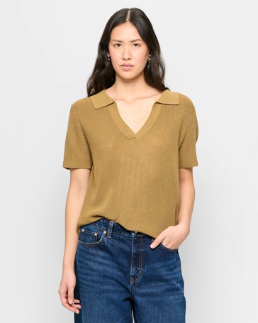 Knitted Polo Top