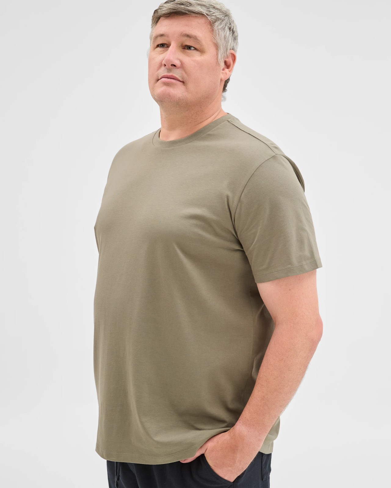 Plus Size Australian Cotton Crew T-Shirt 3 of 5