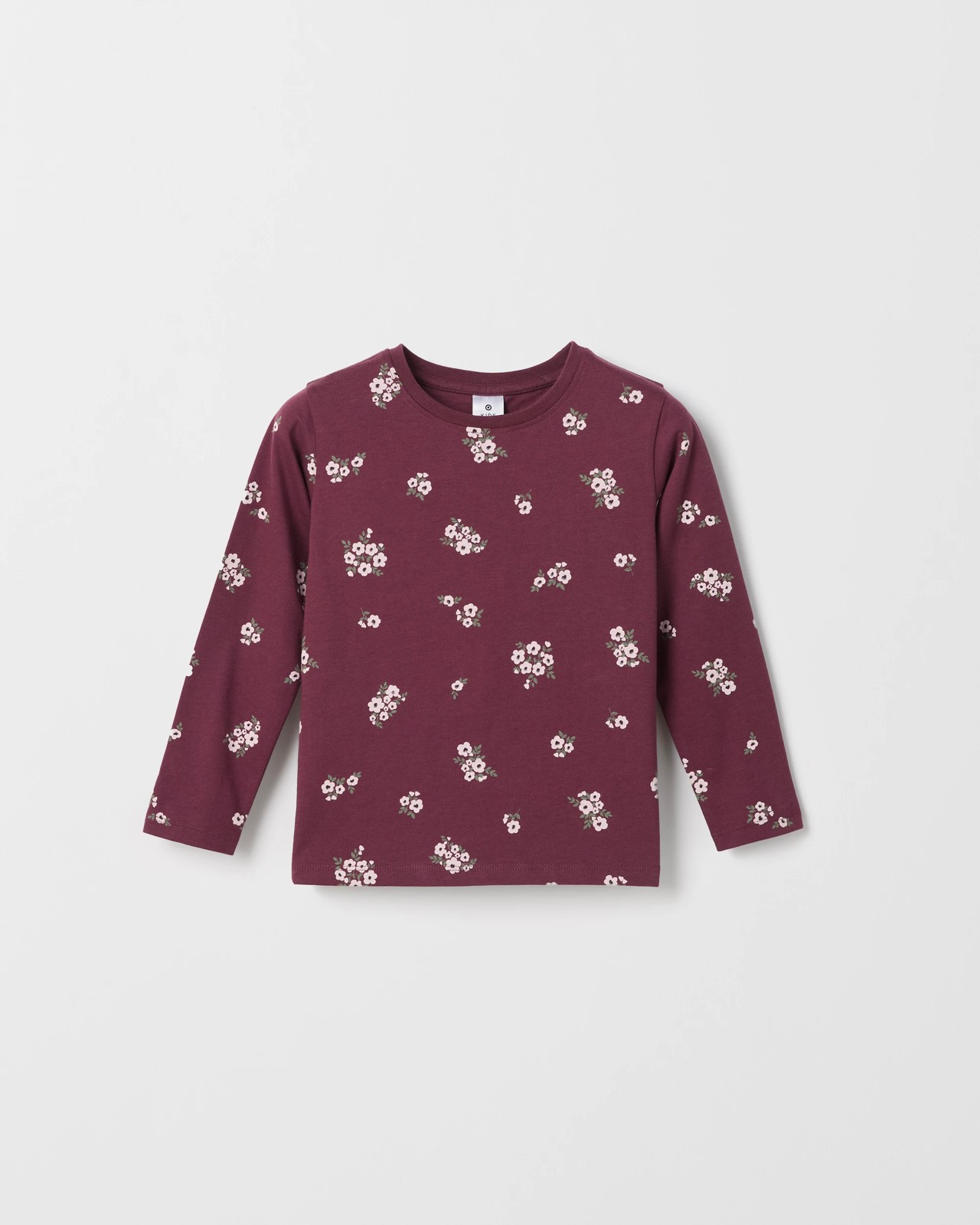 Australian Cotton 3 Pack Long Sleeve T-Shirt - Stamp/Ditsy/Solid Pink 3 of 5