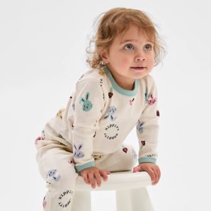 Family Matching Australian Cotton Easter Baby Pyjama Set - Bunny Head