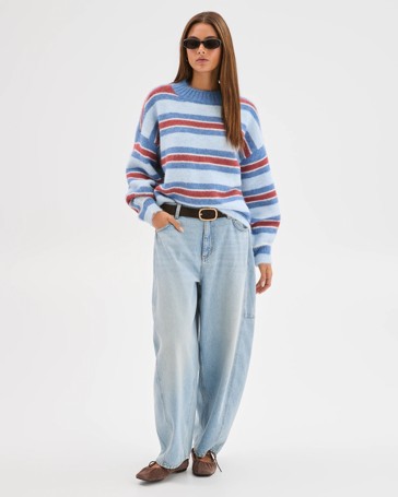 Lily Loves Stripe Knit Pullover Jumper