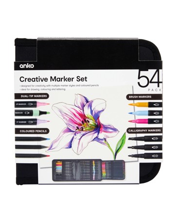 Anko 54 Pack Creative Marker Set
