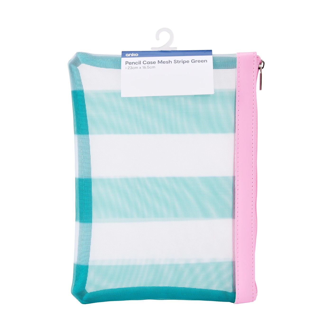 Anko Pencil Case Mesh - Green Stripe 6 of 6