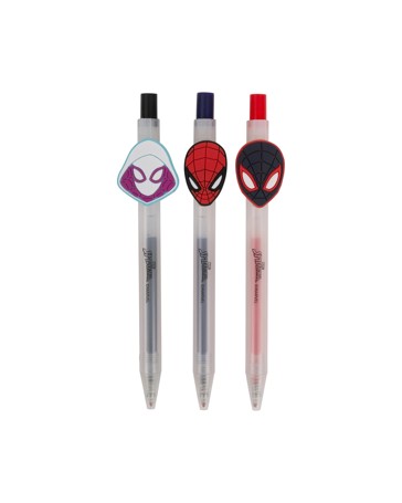 3 Pack Spider-Man Gel Pens - Assorted