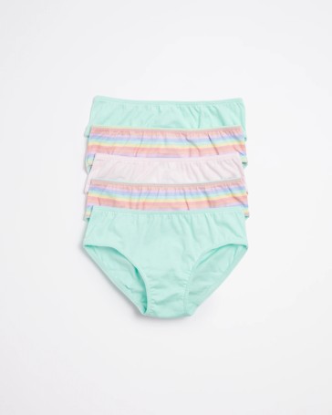 Girls Essential Briefs - 5 Pack