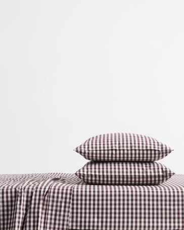 Gingham Australian Cotton Mix & Match Standard Pillowcases 2 Pack