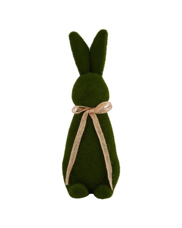 Anko Green Flocked Bunny
