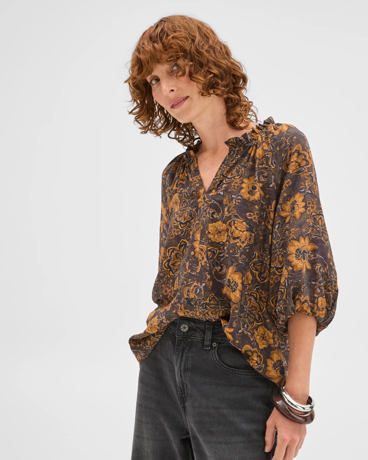 Soft Gather Neck Blouse 4 of 5