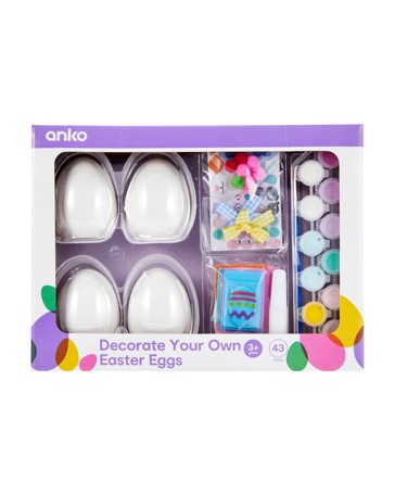 Anko 43 Piece Decorate Your Own Easter Eggs Kit