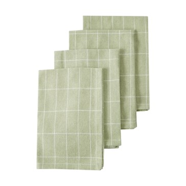 4 Pack Grid Napkins - Anko
