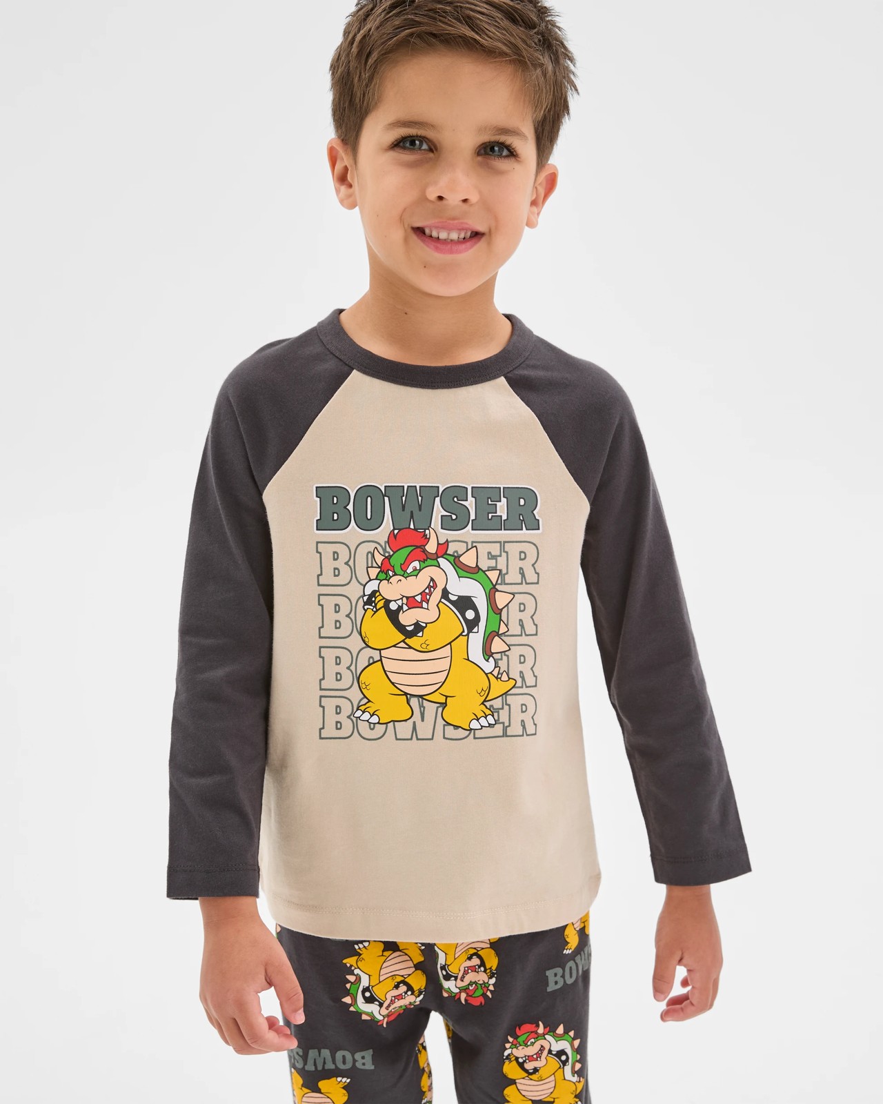 Super Mario Australian Cotton Younger Boys Knit Pyjama Set 2 of 6