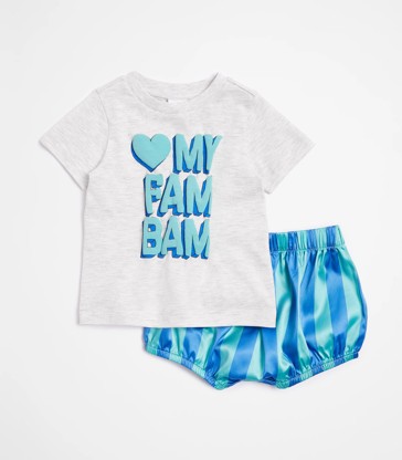 Family Matching Fam Bam Baby Boy Pyjama Set