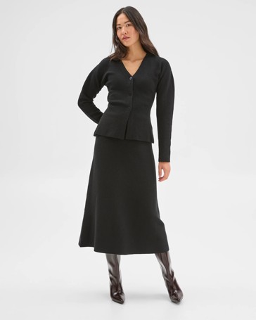 Preview Boucle Long Sleeve Cocoon  Cardigan