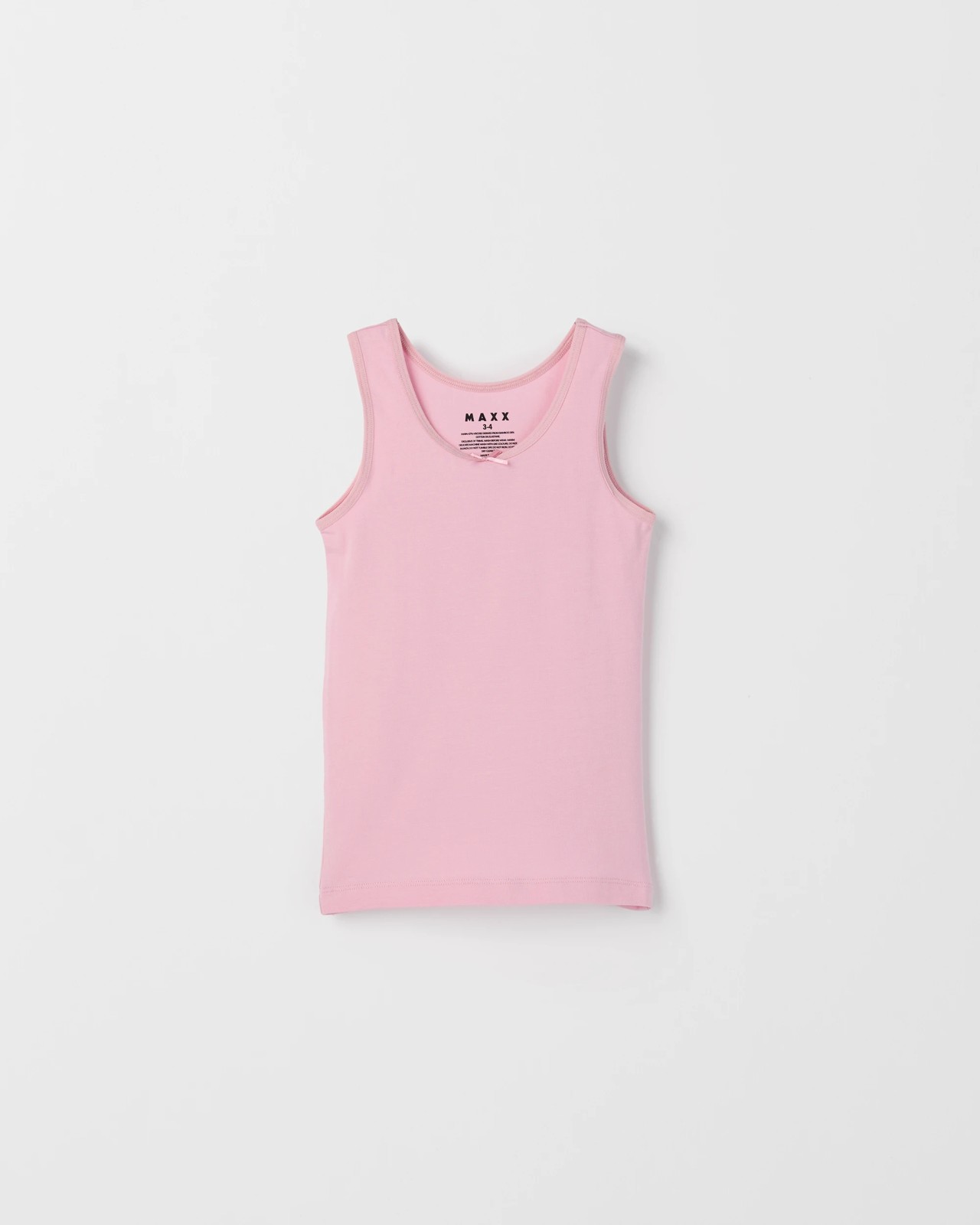 Maxx Bamboo 3 Pack Girls Vests - Strawberry 3 of 5