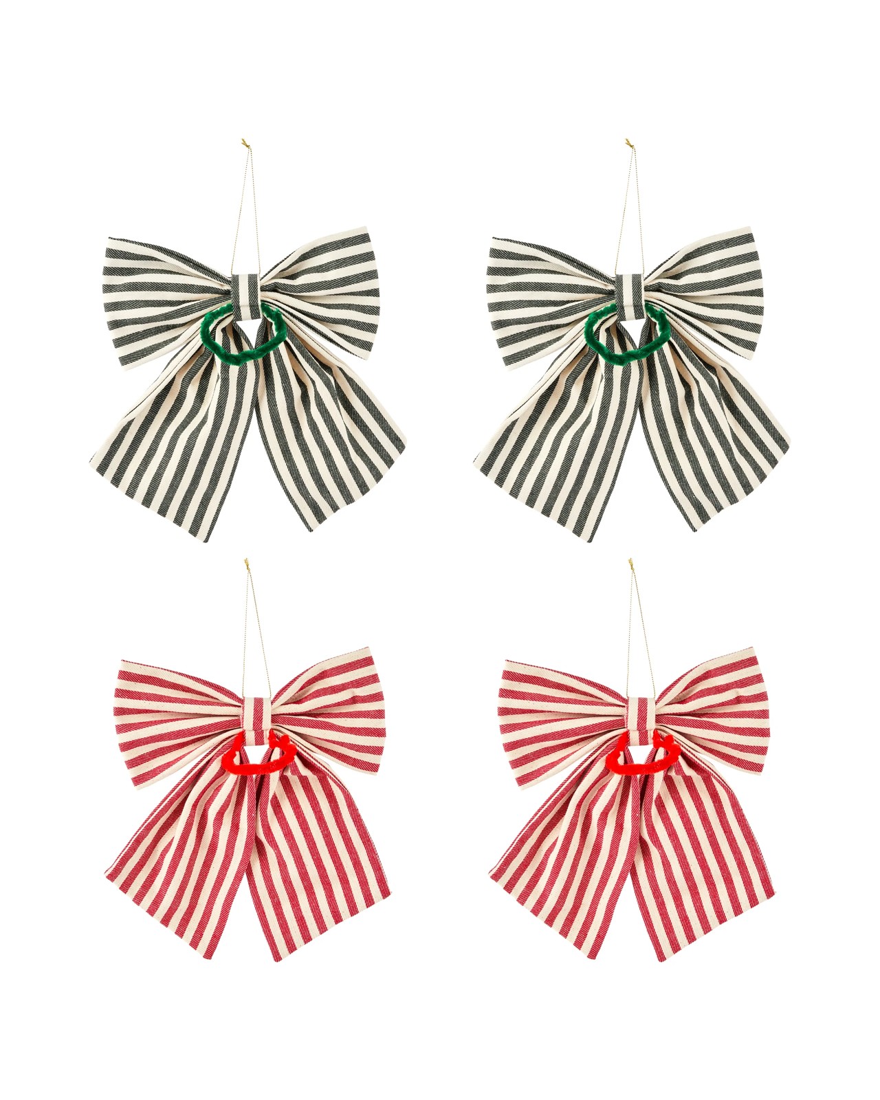 Anko 2 Pack Medium Stripe Bows - Assorted 3 of 4