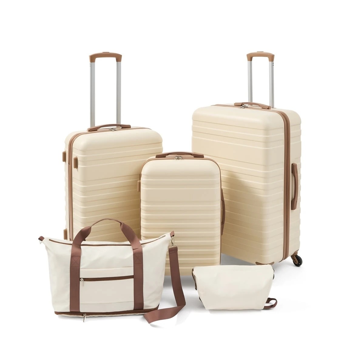 5 Piece Luggage Set, Beige - Anko 2 of 5