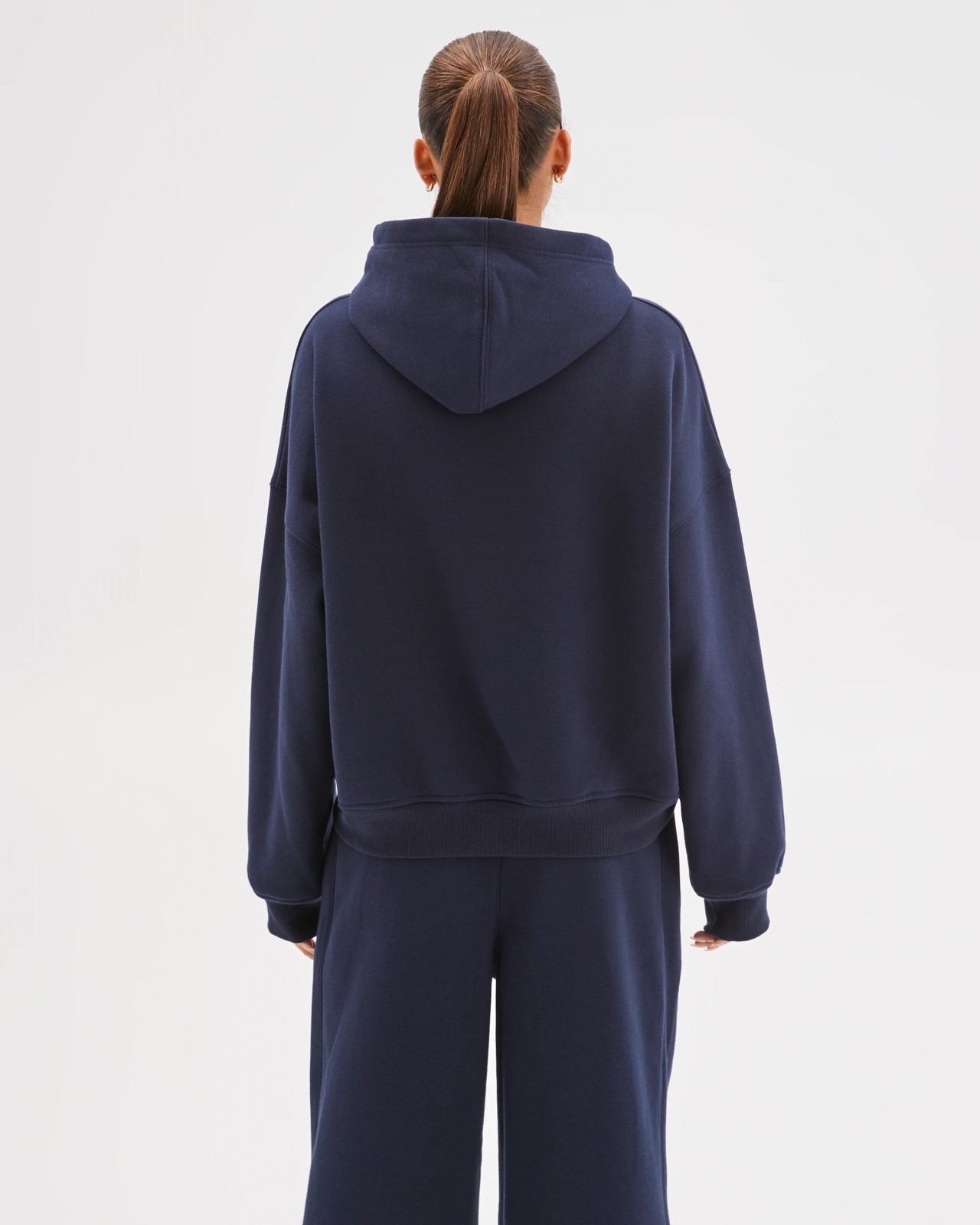 Lily Loves Australian Cotton Blend Hoodie - Deep Navy 6 of 6