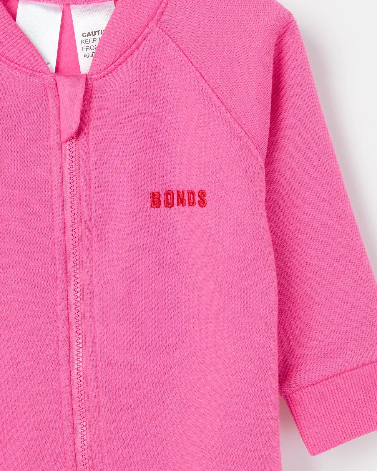 Bonds Baby Everyday Fleece Zip Coverall - Berry Kisses 2 of 2